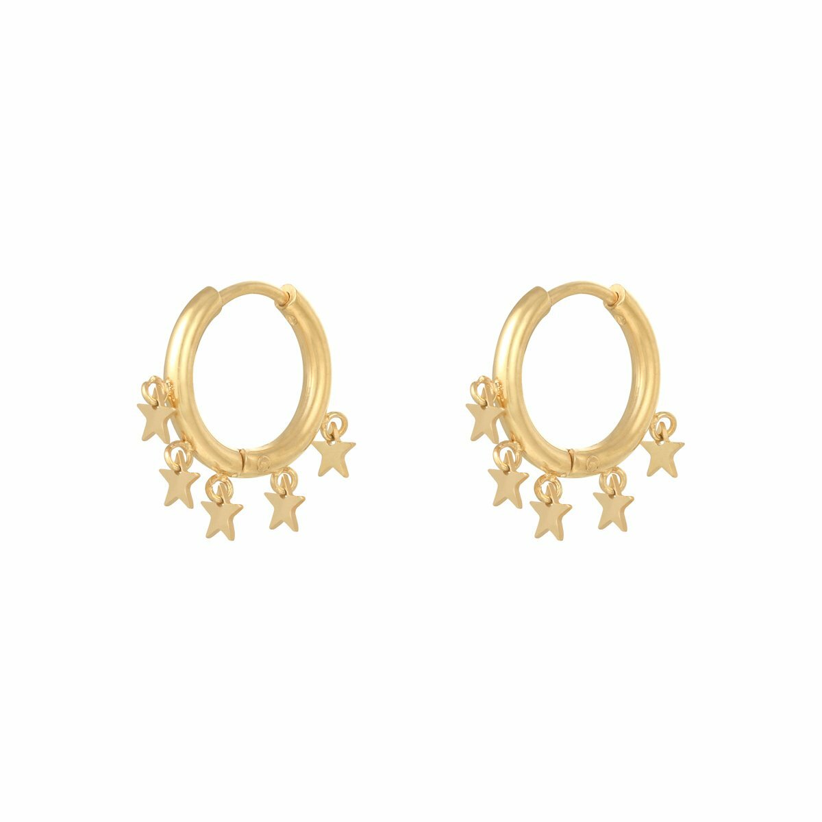Oorbellen Floating Stars - Goud
