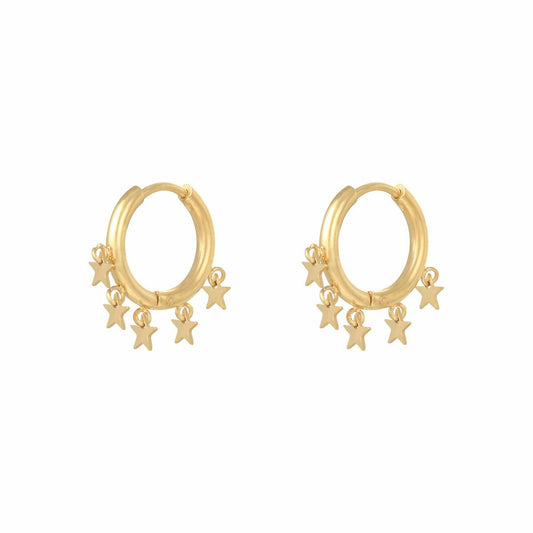 Oorbellen Floating Stars - Goud