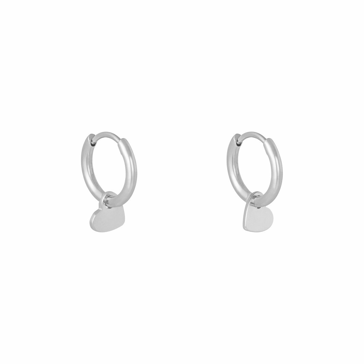 Oorbellen Hart - Zilver