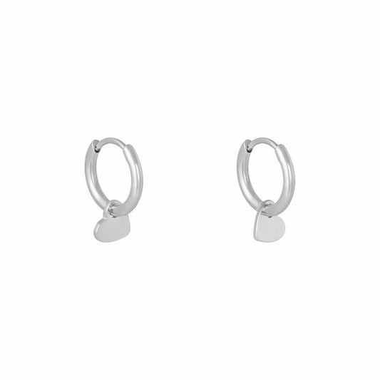 Oorbellen Hart - Zilver