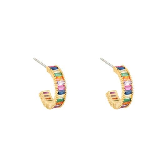 Oorbellen Rainbow - Goud