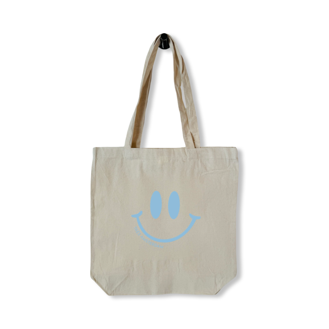 Tas Katoen Smiley - Très Amsterdam