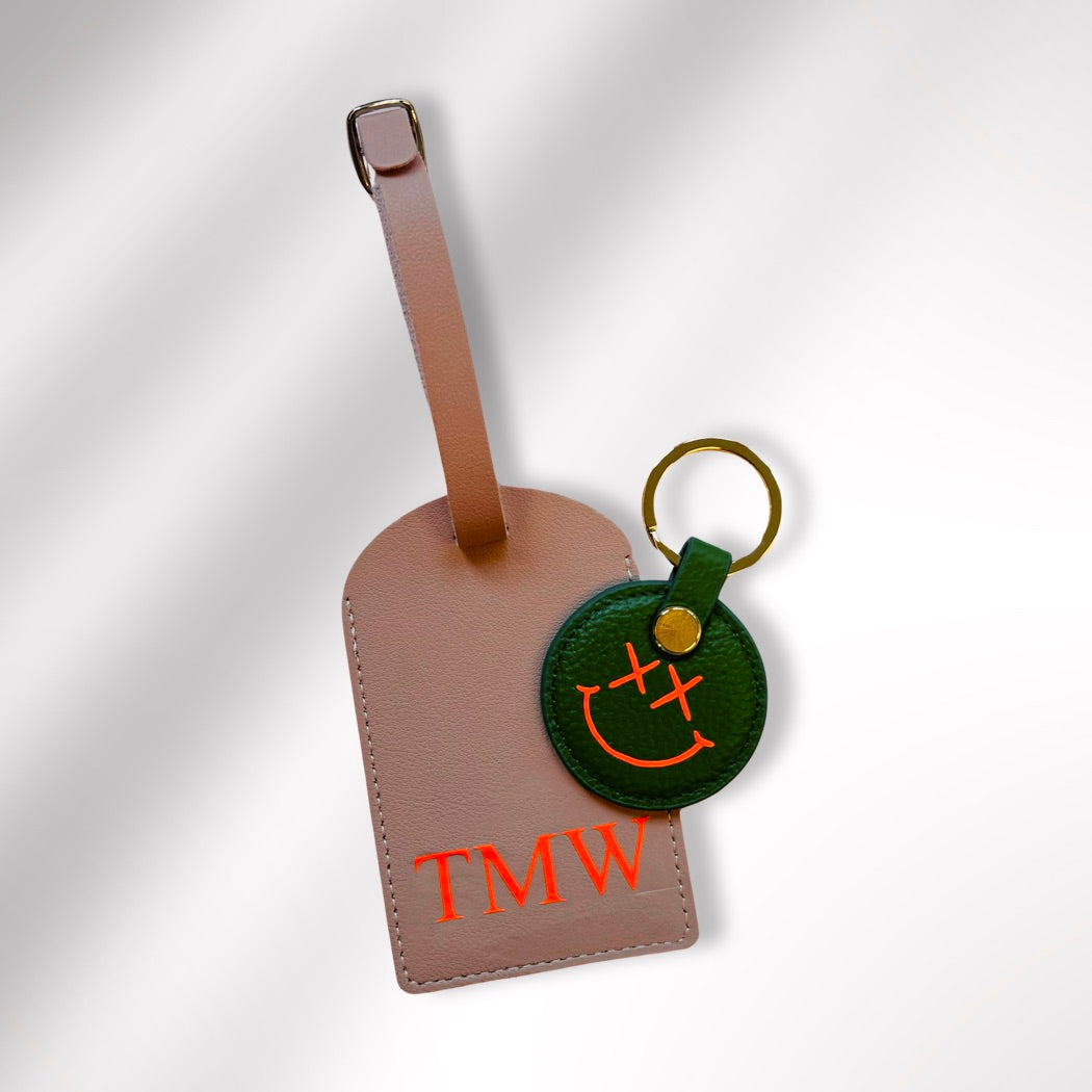 Custom Sleutelhanger Gekleurde Druk - Grijs
