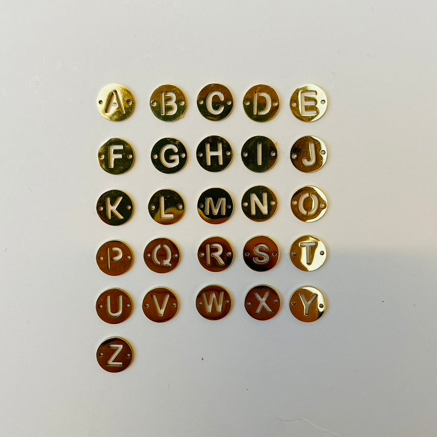 Armband Initiaal Rond - Goud