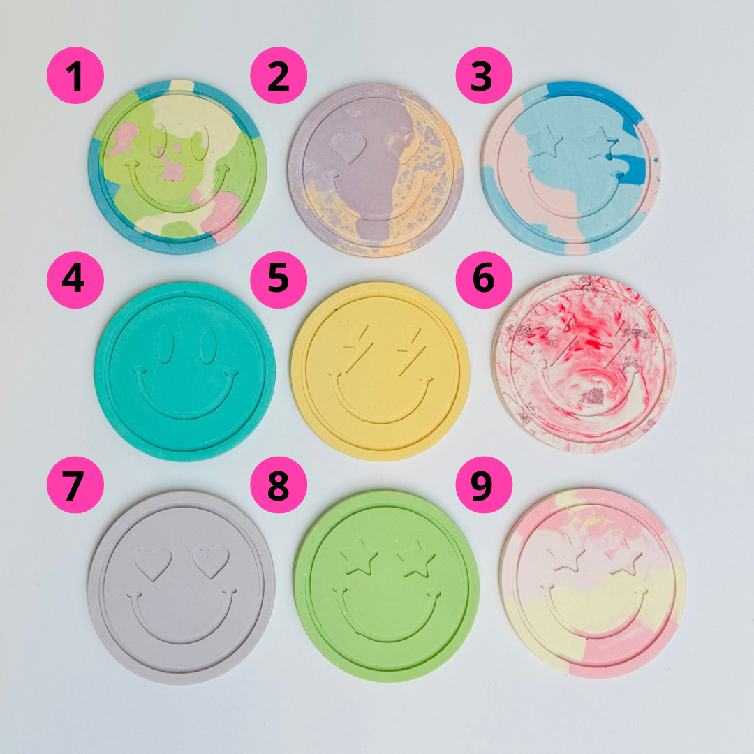 Jesmonite Schaaltje Smiley - Keuze uit 9 Varianten