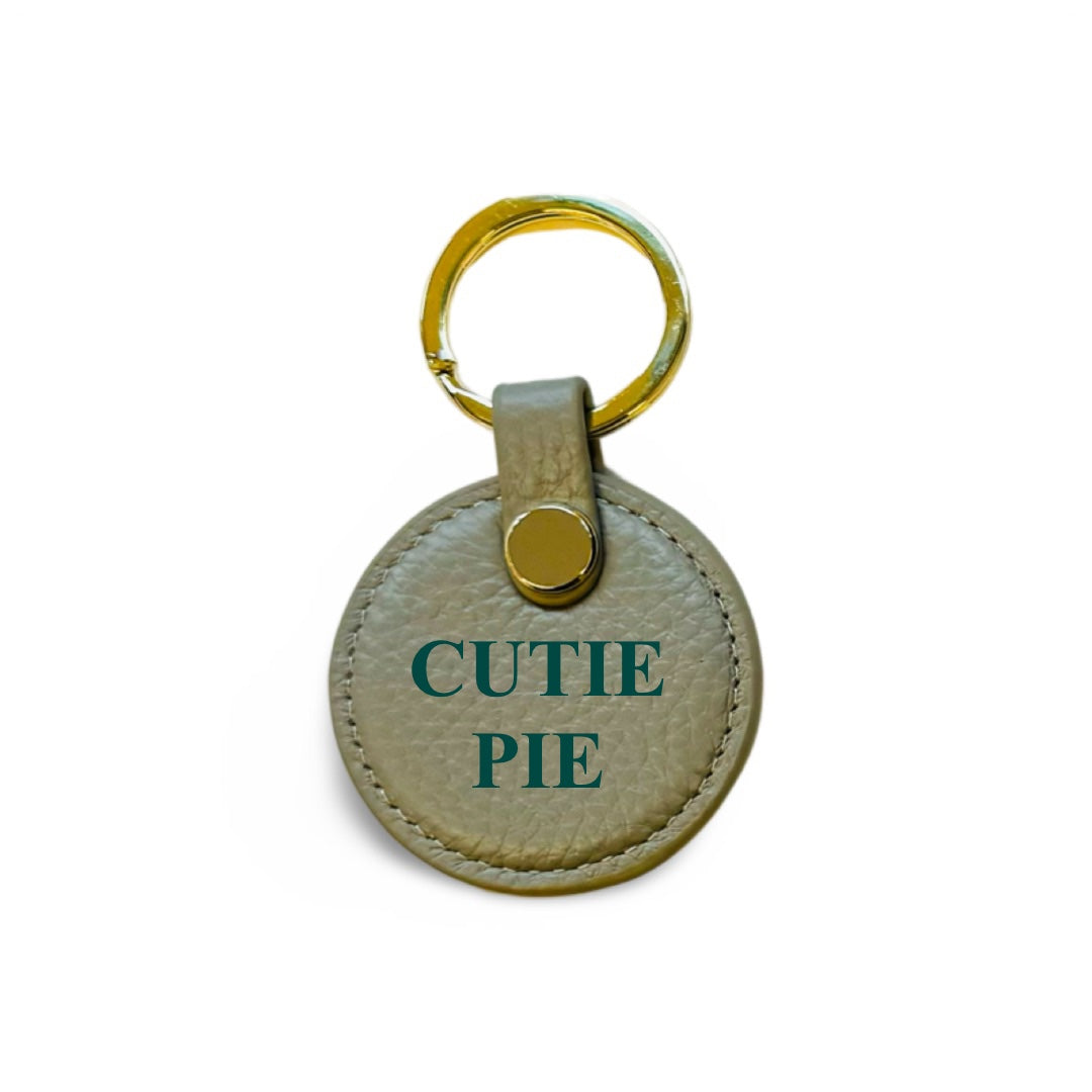 Custom Sleutelhanger Gekleurde Druk - Grijs