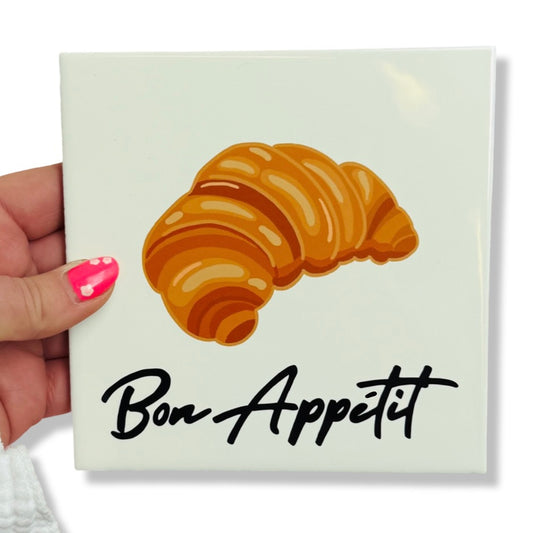 Tegeltje - Croissant - Bon Appetit