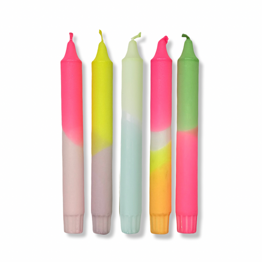 Dinerkaarsen Set - 'Colorful Delight'