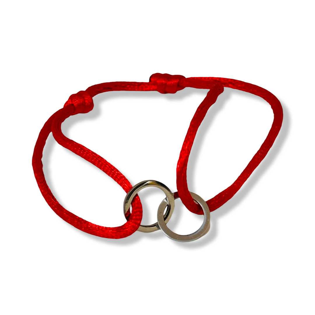 Armband Satijn - Infinity - Zilver