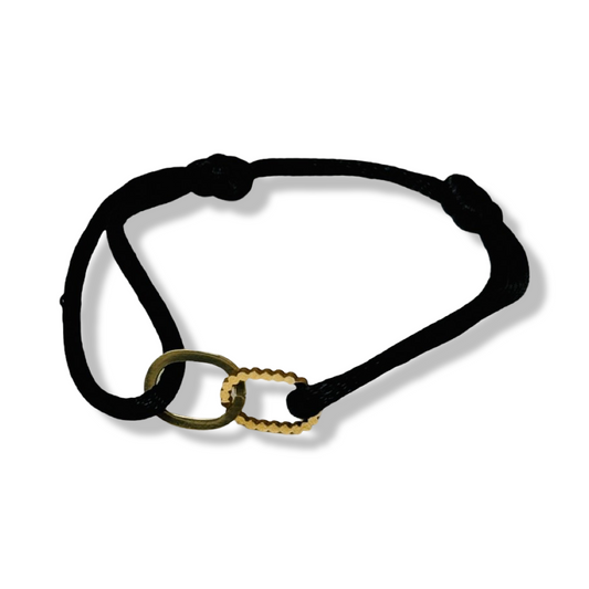 Armband Satijn - Infinity Ovaal - Goud