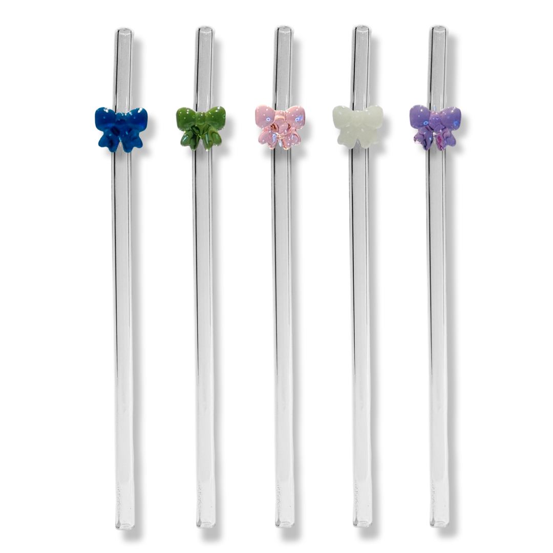 Rietjes met Strik - Set van 2 - Matcha Green