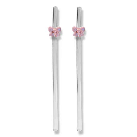 Rietjes met Strik - Set van 2 - Blush Pink