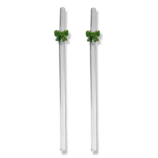 Rietjes met Strik - Set van 2 - Matcha Green