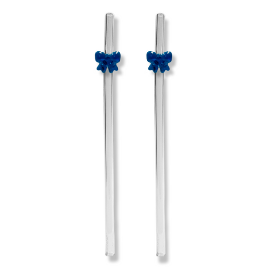 Rietjes met Strik - Set van 2 - Breeze Blue