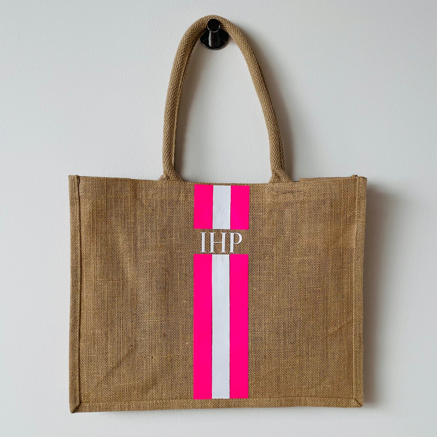 Custom Jute Tas Groot (42x33cm)