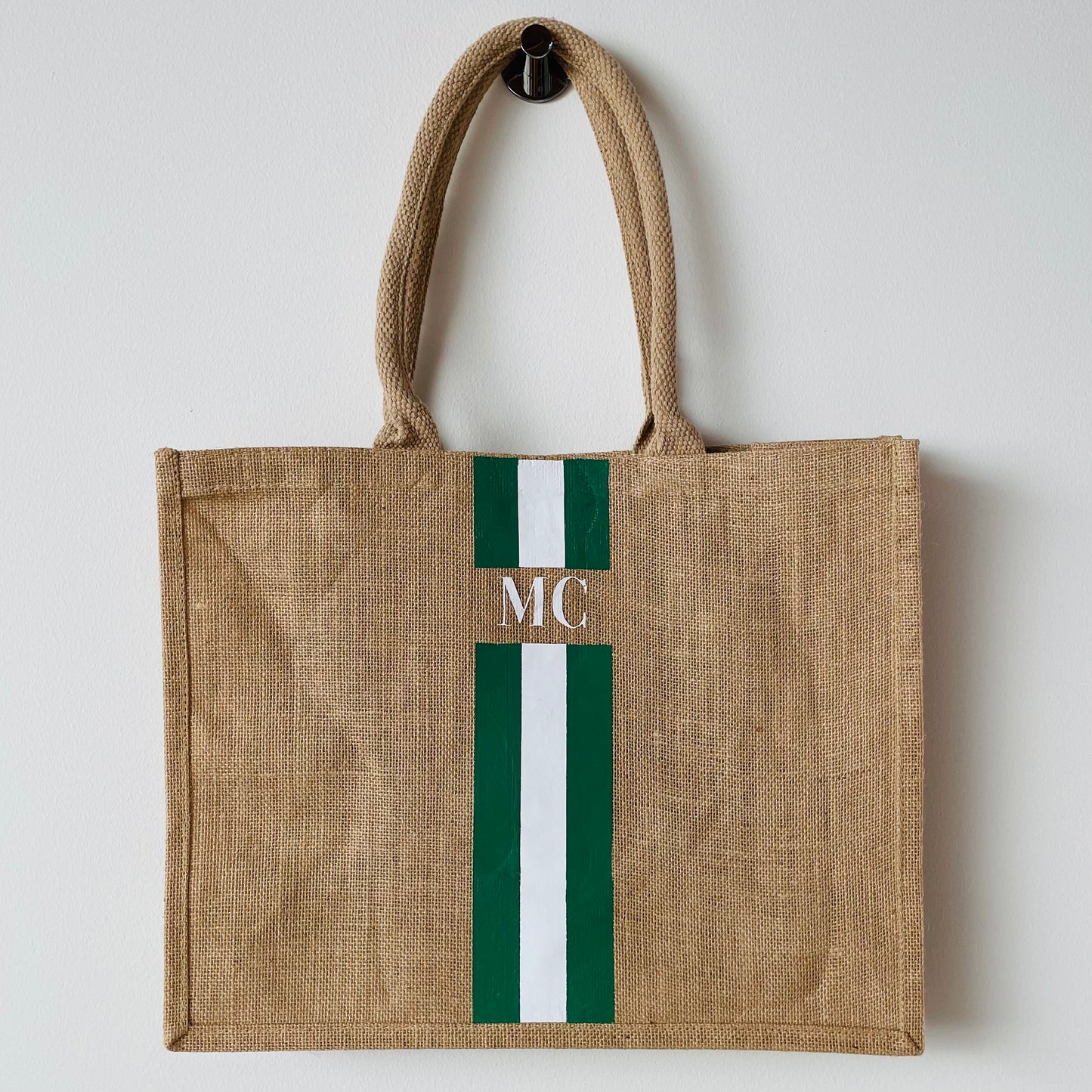 Custom Jute Tas Groot (42x33cm)