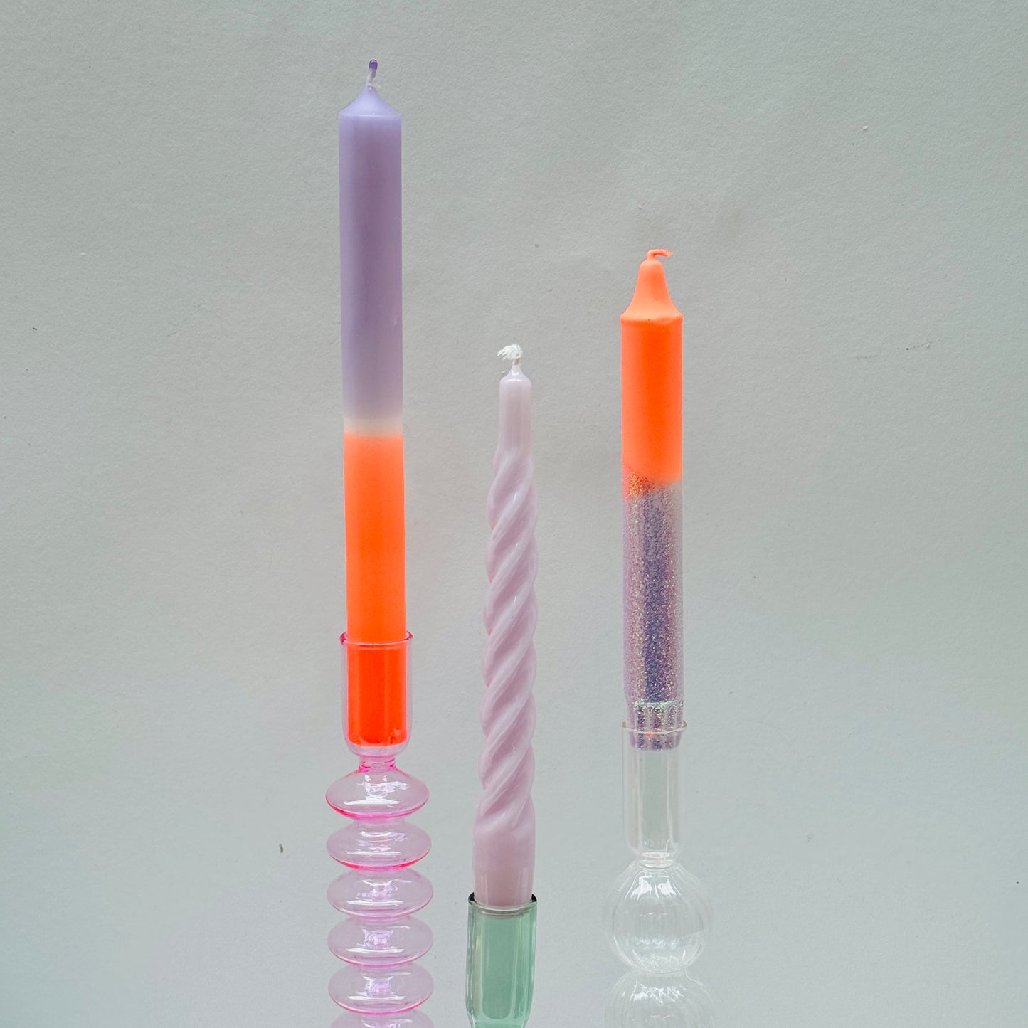 Dinerkaarsen Set - 'Violet Sunset'