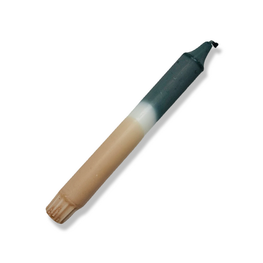 Dinerkaars Beige/ Donker Groen