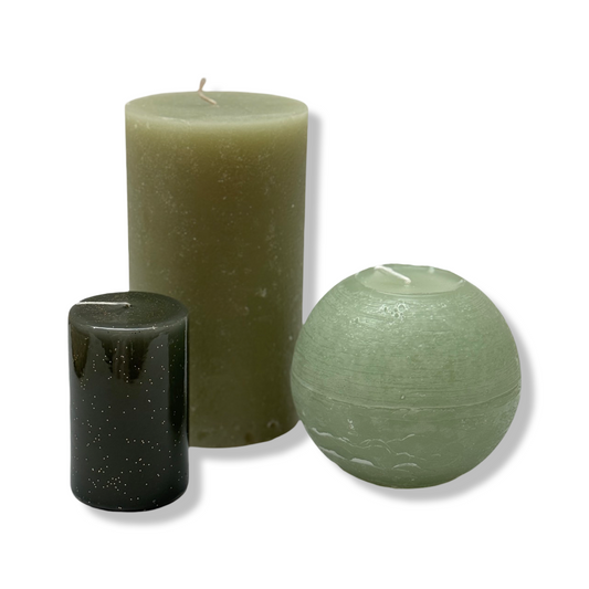 Rustieke Kaarsen Set - 'Forest Glow'