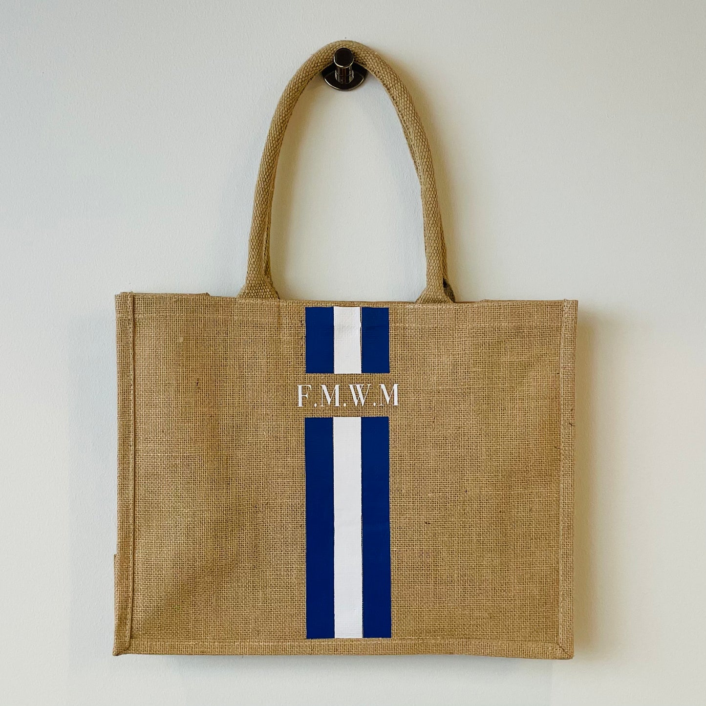 Custom Jute Tas Groot (42x33cm)