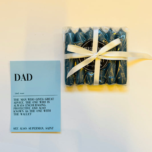 Dinerkaars Mini 6 Stuks - Whale Blue (Kaart naar Keuze)