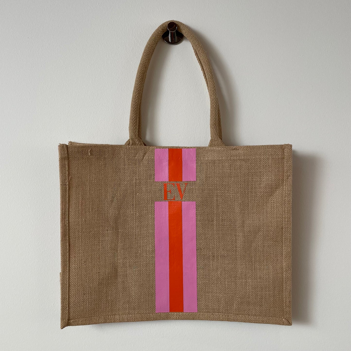 Custom Jute Tas Groot (42x33cm)