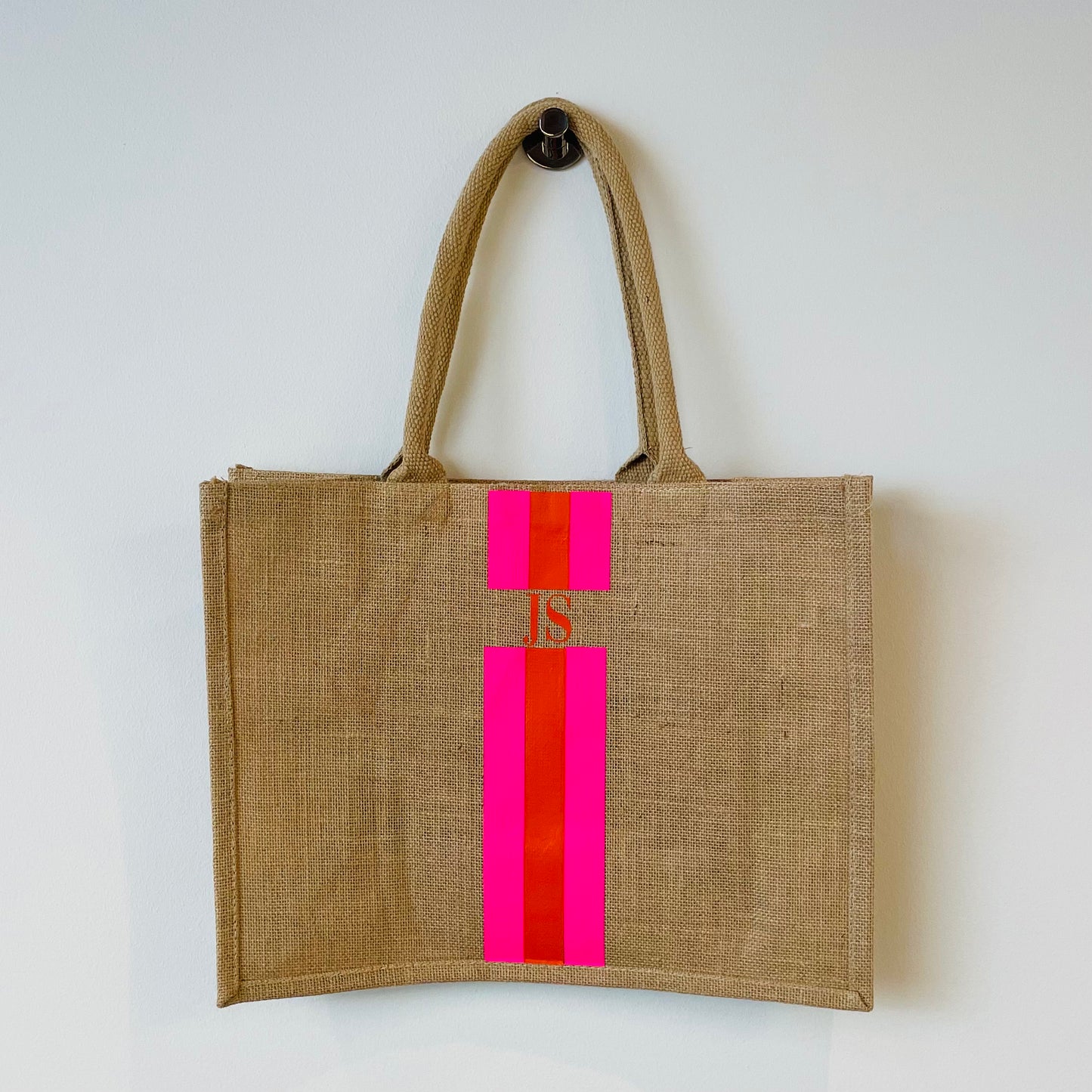 Custom Jute Tas Groot (42x33cm)
