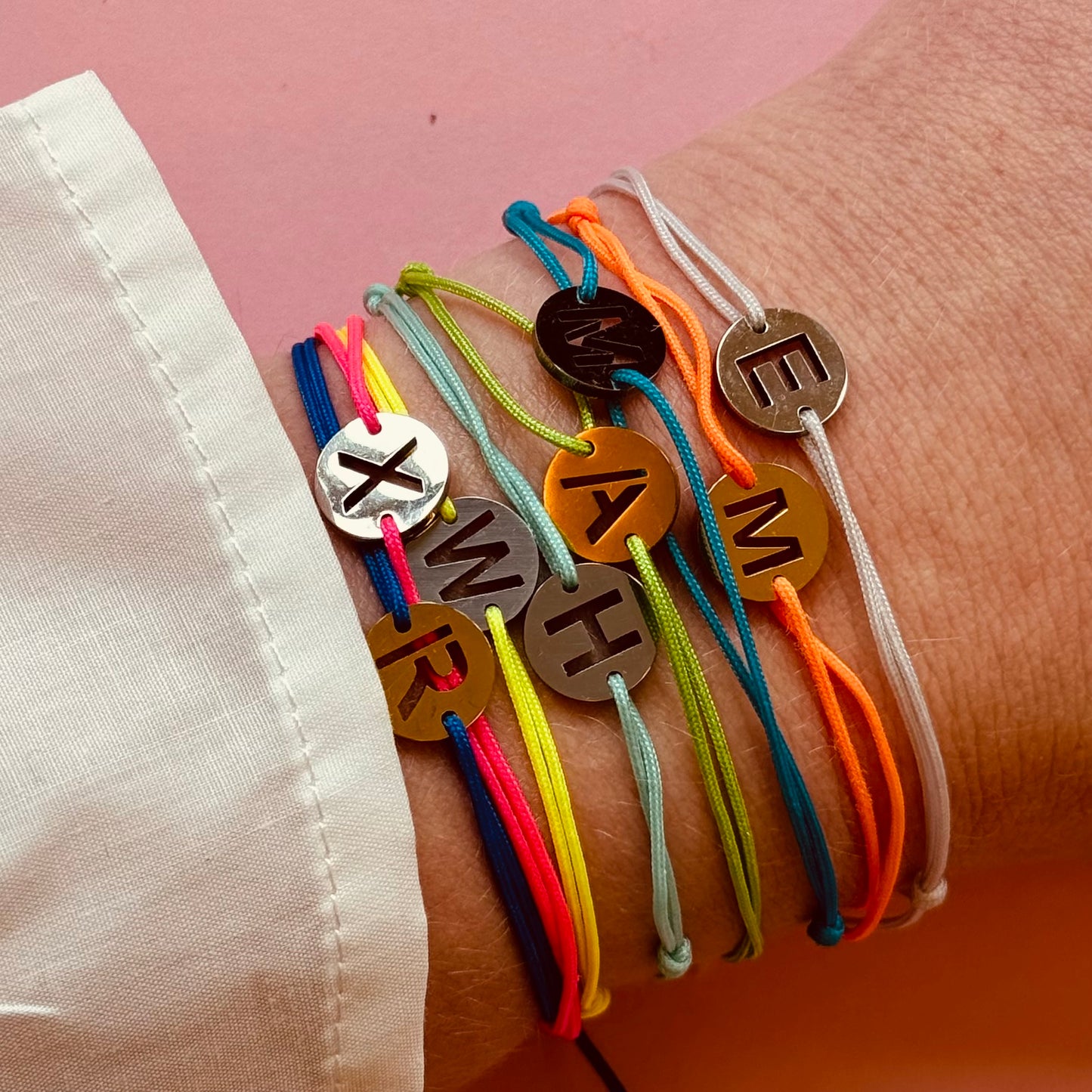 Armband Initiaal Rond - Goud