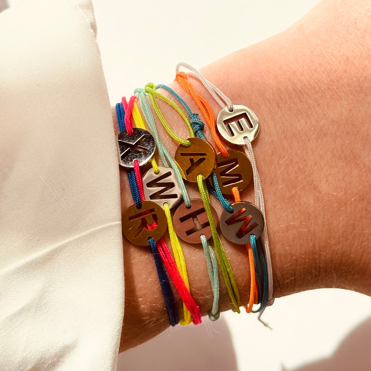 Armband Initiaal Rond - Goud