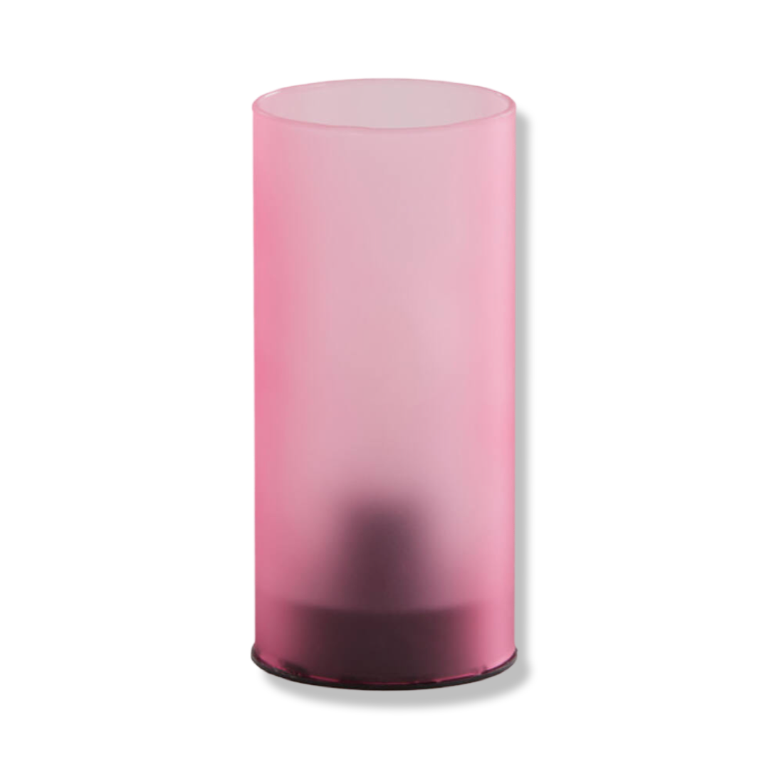 Tafellamp LED Glas - Mat Roze - L