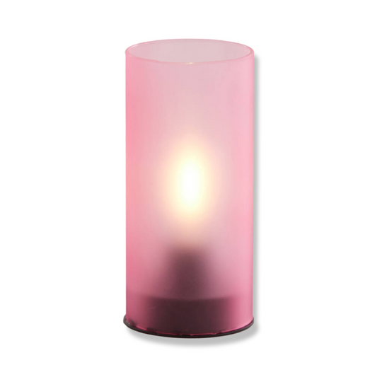 Tafellamp LED Glas - Mat Roze - L