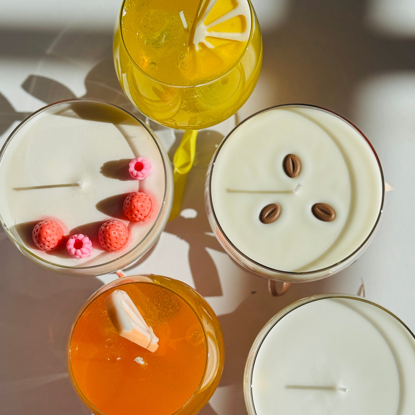 Cocktail Kaars - Champagne Coupe - Glitter Edition