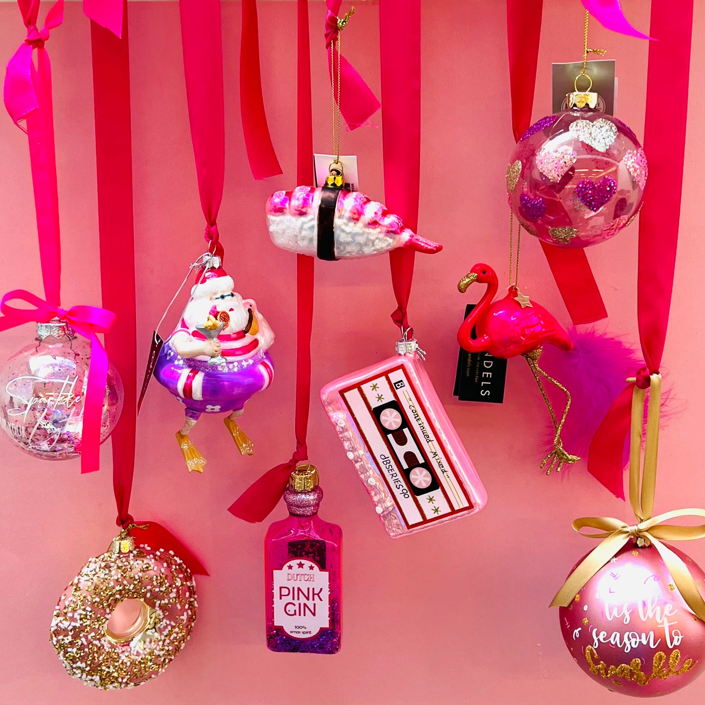 Kerstbal - Hearts All Over