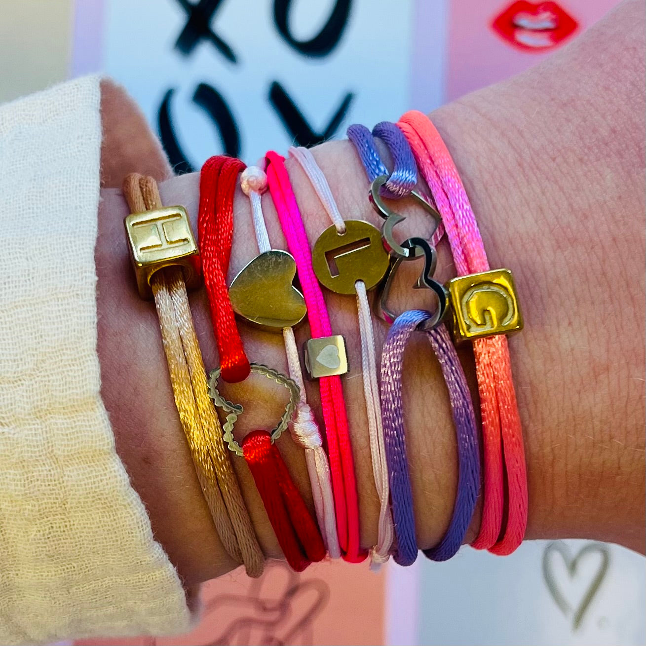 Armband Initiaal Rond - Goud