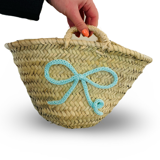 Custom Rieten Tas/ Mand - Strik - Klein