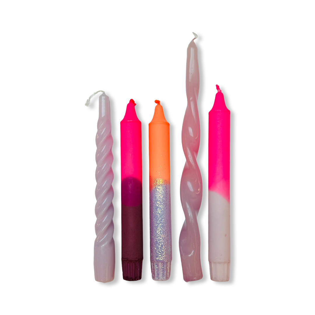Dinerkaarsen Set - 'Tropical Twilight'