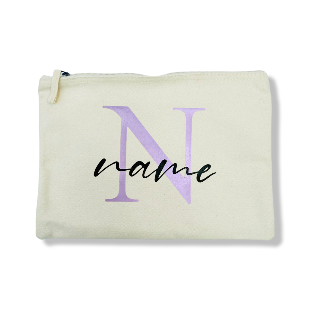 Custom Pouch Katoen - Naam (28x20cm)