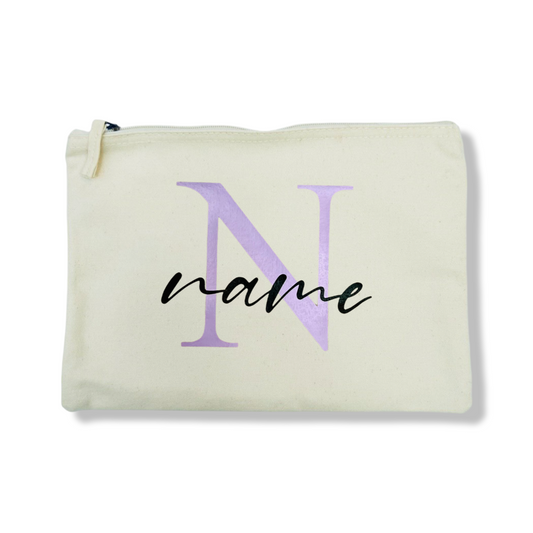 Custom Pouch Katoen - Naam (28x20cm)