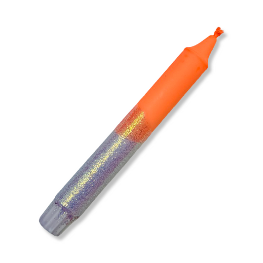Dinerkaars Oranje/ Paars/ Glitter