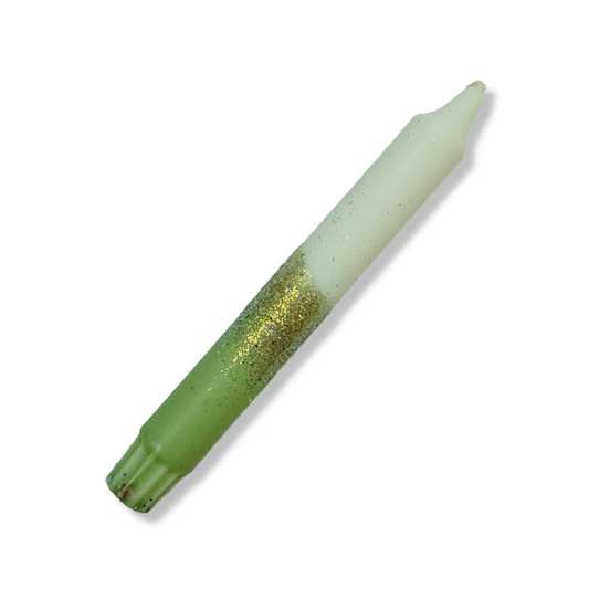Dinerkaars Groen/ Wit/ Glitter