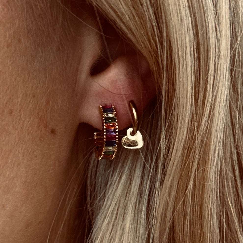 Oorbellen Hart - Zilver