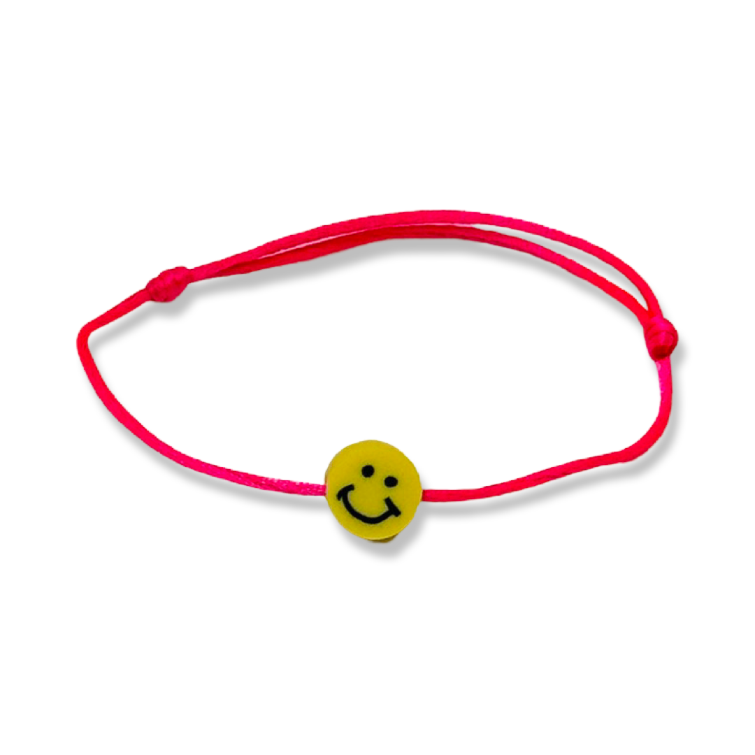 Armband Satijn - Smiley