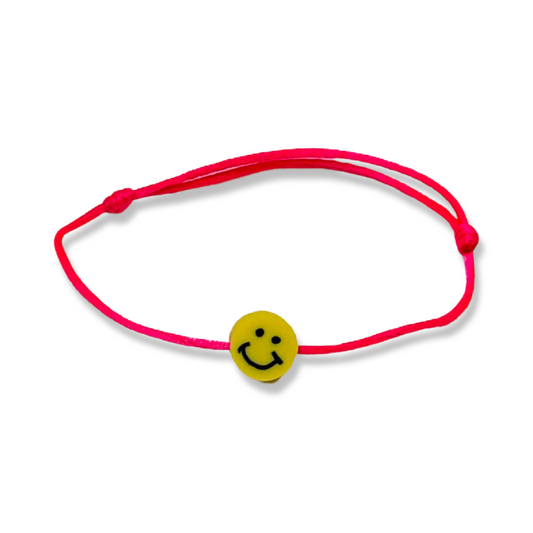 Armband Satijn - Smiley