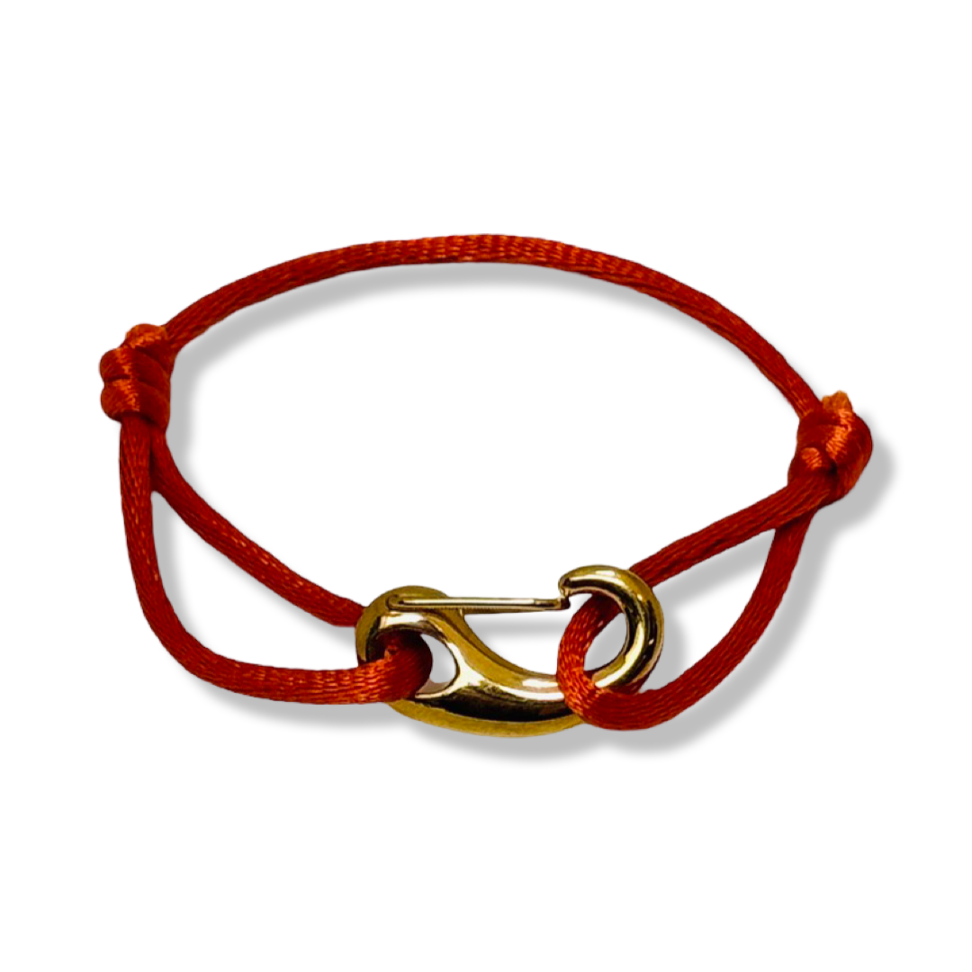 Armband Satijn - Clip - Goud