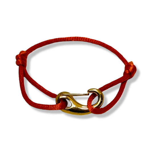 Armband Satijn - Clip - Goud