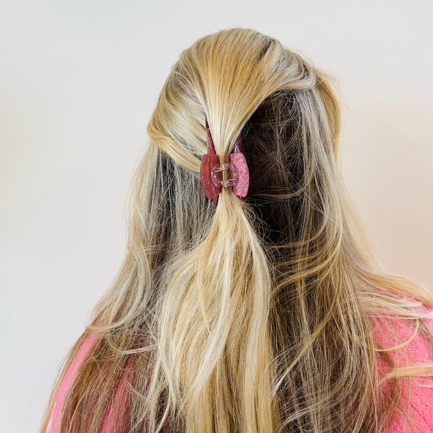 Haarclip Glitter Roze