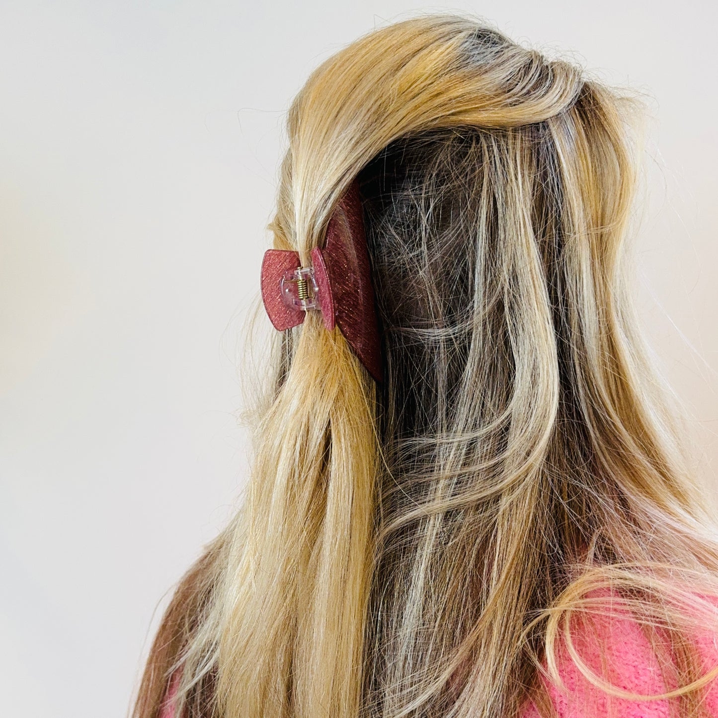 Haarclip Glitter Roze