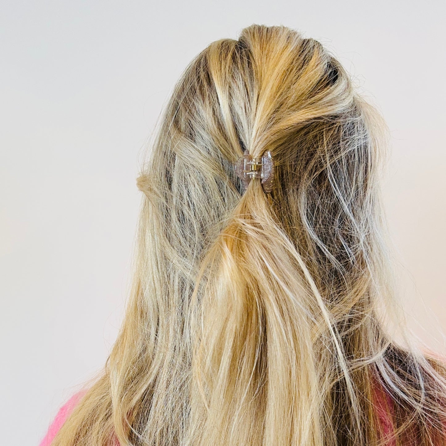 Haarclip Glitter Taupe