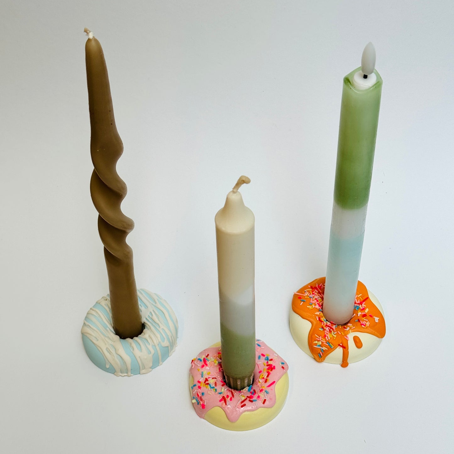 Jesmonite Donut Kaarsenhouder - Keuze uit 3 Varianten