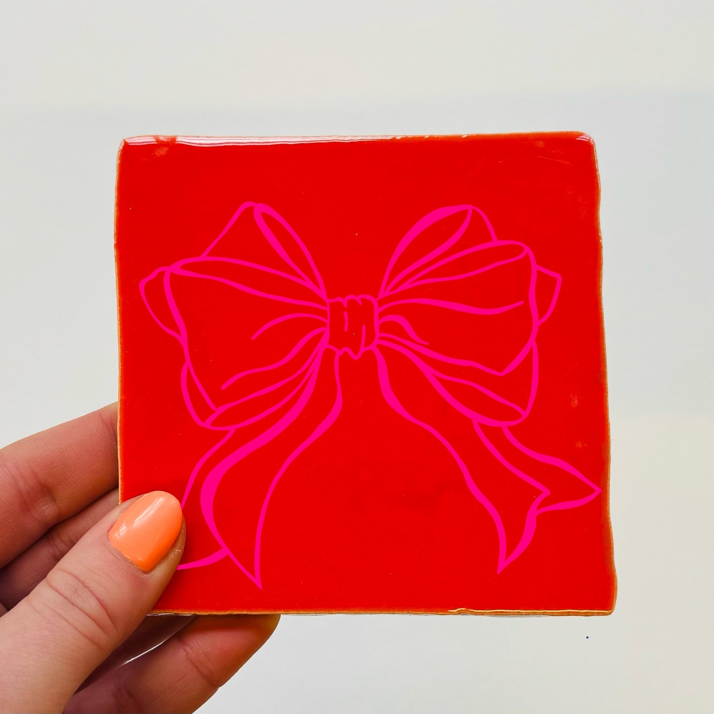 Tegeltje - Rood (Kies Zelf de Opdruk)